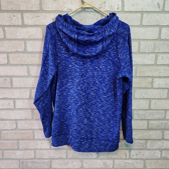 Calvin Klein Performance Womens Blue+White Hooded Wicking💧Sweater S - Picture 14 of 14